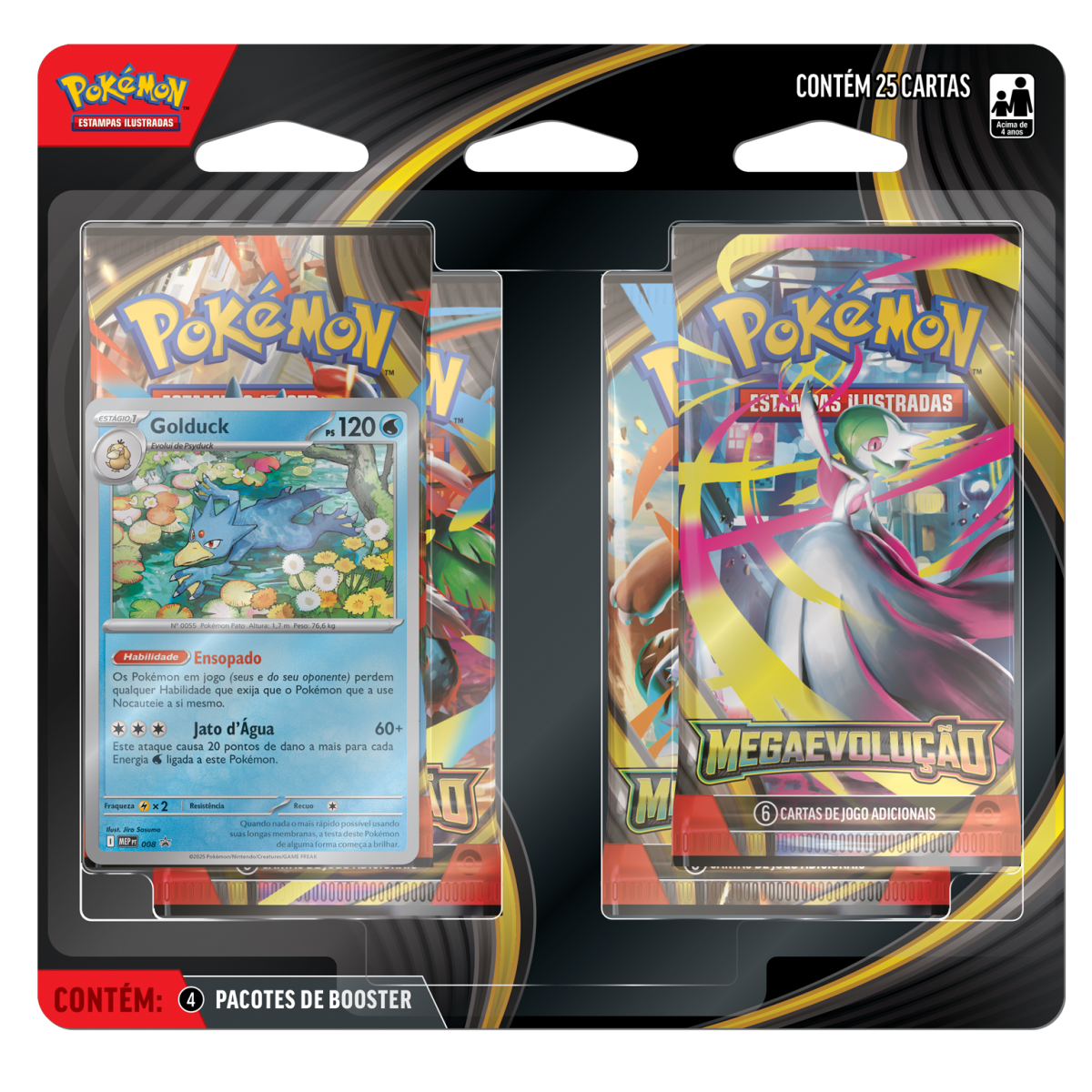 Imagem do BLISTER QUADRUPLO POKEMON ME01 GOLDUCK